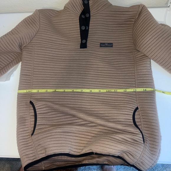 Simply Southern Mocha Ribbed Quarter Snap, Tan, Women's Medium - Picture 5 of 5